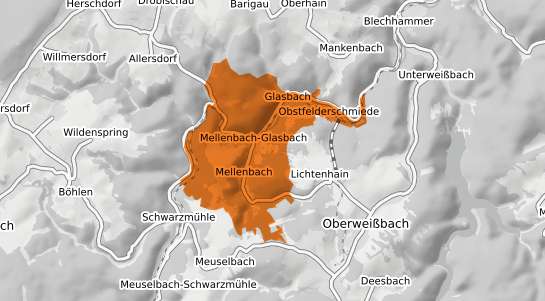 Mietspiegelkarte Mellenbach Glasbach